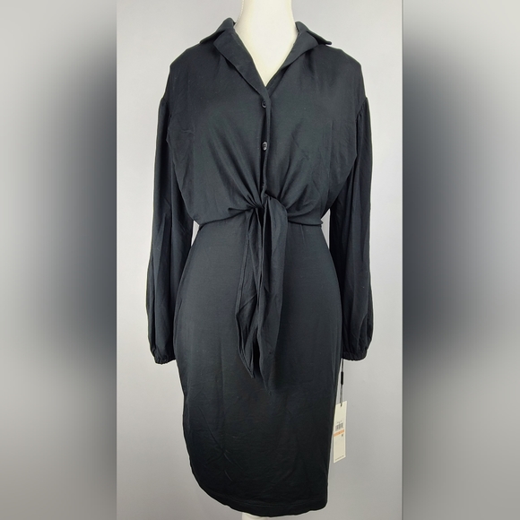 Calvin Klein Dresses & Skirts - Calvin Klein black long sleeve midi dress, NWT, size 2
